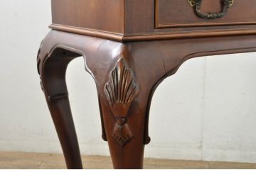 中古　アメリカ　センチュリー社(CENTURY)　スラリと伸びた猫脚がおしゃれなコンソールテーブル(薄型デスク、机、ワークデスク、サイドテーブル、在宅用、在宅ワーク用)(定価約70万円)(R-080158)