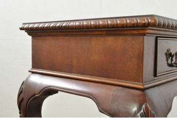 中古　アメリカ　センチュリー社(CENTURY)　スラリと伸びた猫脚がおしゃれなコンソールテーブル(薄型デスク、机、ワークデスク、サイドテーブル、在宅用、在宅ワーク用)(定価約70万円)(R-080158)