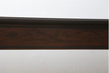 中古　希少モデル　DREXEL HERITAGE(ドレクセルヘリテイジ)　彫刻入り　異国情緒あふれるシノワズリ様式のコンソールテーブル(薄型デスク、机、ワークデスク、サイドテーブル、在宅用、在宅ワーク用)(R-080159)