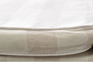 中古　美品　サラグレース(Sarah Grace)取り扱い　フランス　BLANC D'IVOIRE(ブランディボワール)　リネン生地　フレンチーシャビーな2Pソファ(二人掛け、アームソファ)(定価約44万円)(R-080161)