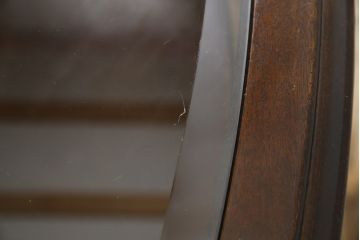 中古　美品　maruni(マルニ木工)　ベルサイユシリーズ　クラシカルな雰囲気漂う楕円形のセンターテーブル(ローテーブル、リビングテーブル、オーバルテーブル)(定価約13万円)(R-080168)