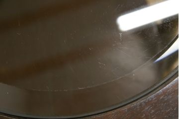 中古　美品　maruni(マルニ木工)　ベルサイユシリーズ　クラシカルな雰囲気漂う楕円形のセンターテーブル(ローテーブル、リビングテーブル、オーバルテーブル)(定価約13万円)(R-080168)