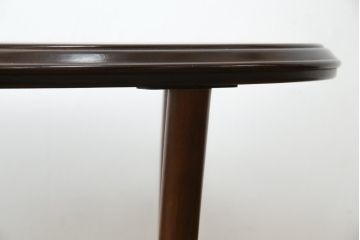 中古　美品　maruni(マルニ木工)　ベルサイユシリーズ　クラシカルな雰囲気漂う楕円形のセンターテーブル(ローテーブル、リビングテーブル、オーバルテーブル)(定価約13万円)(R-080168)