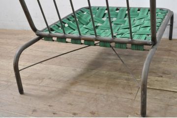 中古　レアモデル　アデペシュ(a.depeche)　コリルソファ(coryre sofa)　お好みのクッションで楽しめる1Pローソファ5脚セット(スチールフレーム、アイアンフレーム、イージーチェア、ラウンジチェア、一人掛け、椅子、イス、バラ売り可能)(R-080174)