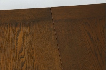 中古　美品　百貨店取り扱い　オーク材　ツイストレッグが特徴的なドローリーフテーブル　定価約22万円　(R-080175)