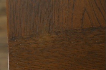 中古　美品　百貨店取り扱い　オーク材　ツイストレッグが特徴的なドローリーフテーブル　定価約22万円　(R-080175)