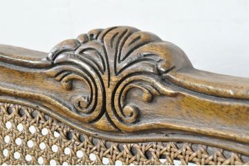 中古　DREXEL HERITAGE(ドレクセルヘリテイジ)　　old continent(オールドコンチネント)　上品な曲線デザインが目を引くアームチェア(椅子、イス、ダイニングチェア、サロンチェア)(R-080177)