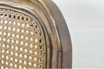 中古　DREXEL HERITAGE(ドレクセルヘリテイジ)　　old continent(オールドコンチネント)　上品な曲線デザインが目を引くアームチェア(椅子、イス、ダイニングチェア、サロンチェア)(R-080177)