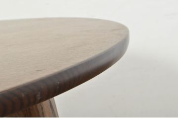 中古　美品　柏木工　シンプルなデザインが取り入れやすいダイニングテーブル(食卓、オーバルテーブル、楕円、4人掛け、6人掛け)(R-080179)