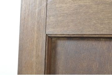アンティーク建具　総欅(ケヤキ)材　重厚感のある佇まいが魅力の蔵戸1枚(引き戸、玄関戸)(R-080182)