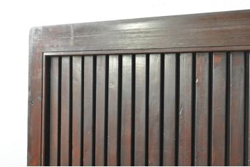アンティーク建具　北陸産　欅(ケヤキ)材・檜(ヒノキ)材　和の空間を高める格子蔵戸1枚(格子戸、引き戸、玄関戸)(R-080184)