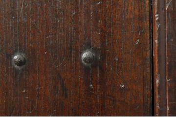 アンティーク建具　北陸産　欅(ケヤキ)材・檜(ヒノキ)材　和の空間を高める格子蔵戸1枚(格子戸、引き戸、玄関戸)(R-080184)