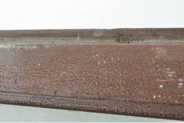 アンティーク建具　片面ペイント仕上げ限定　古い酒屋の特大ガラス戸2枚セット(引き戸)(R-080196)