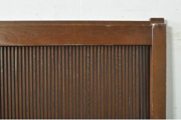 アンティーク建具　美品　欅(ケヤキ)材　和モダンな空間を演出する格子蔵戸1枚(玄関戸、格子戸、引き戸)(R-080198)