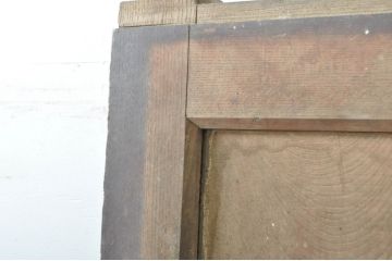 アンティーク建具　総欅(ケヤキ)材　時を経た風合いが楽しめる蔵戸1枚(引き戸、玄関戸)(R-080201)