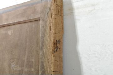 アンティーク建具　総欅(ケヤキ)材　時を経た風合いが楽しめる蔵戸1枚(引き戸、玄関戸)(R-080201)