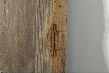 アンティーク建具　総欅(ケヤキ)材　時を経た風合いが楽しめる蔵戸1枚(引き戸、玄関戸)(R-080201)