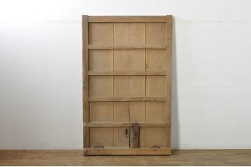 アンティーク建具　総欅(ケヤキ)材　時を経た風合いが楽しめる蔵戸1枚(引き戸、玄関戸)(R-080201)