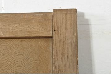 アンティーク建具　総欅(ケヤキ)材　時を経た風合いが楽しめる蔵戸1枚(引き戸、玄関戸)(R-080201)