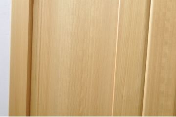 中古　美品　特注　高級品!!　総檜(ヒノキ)材　特大　職人手作りの背の高い折れ戸1枚(建具、木製扉)(R-080204)