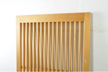 中古　美品　様々なインテリアに馴染むシンプルな荒格子戸1枚(引き戸、建具)(R-080207)