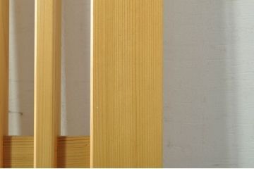 中古　美品　様々なインテリアに馴染むシンプルな荒格子戸1枚(引き戸、建具)(R-080207)