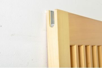 中古　美品　様々なインテリアに馴染むシンプルな荒格子戸1枚(引き戸、建具)(R-080207)