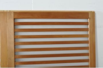 中古　和モダンな空間づくりにおすすめの横桟アクリル戸2枚セット(引き戸、ガラス戸、建具)(R-080208)