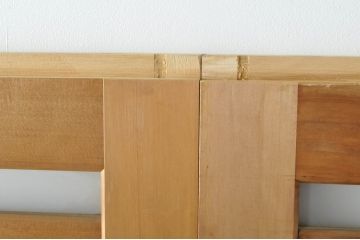 中古　和モダンな空間づくりにおすすめの横桟アクリル戸2枚セット(引き戸、ガラス戸、建具)(R-080208)