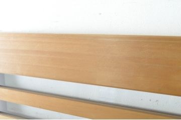 中古　和モダンな空間づくりにおすすめの横桟アクリル戸2枚セット(引き戸、ガラス戸、建具)(R-080209)
