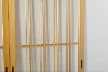中古　和モダンな空間づくりにおすすめのアクリル戸3枚セット(引き戸、ガラス戸、建具)(R-080211)