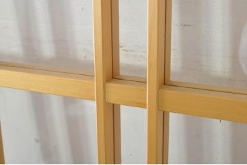 中古　和モダンな空間づくりにおすすめのアクリル戸3枚セット(引き戸、ガラス戸、建具)(R-080211)