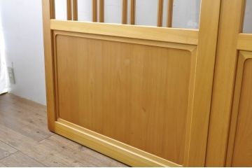 中古　和モダンな空間づくりにおすすめのアクリル戸3枚セット(引き戸、ガラス戸、建具)(R-080211)