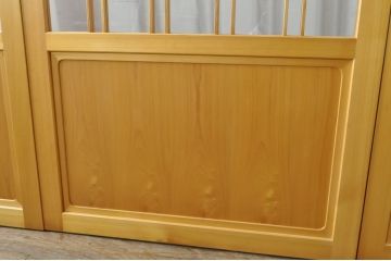 中古　和モダンな空間づくりにおすすめのアクリル戸3枚セット(引き戸、ガラス戸、建具)(R-080211)