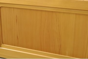 中古　ペットドア付き　和モダンな空間づくりにおすすめのアクリル戸3枚セット(引き戸、ガラス戸、建具)(R-080212)