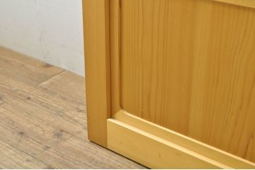 中古　ペットドア付き　和モダンな空間づくりにおすすめのアクリル戸3枚セット(引き戸、ガラス戸、建具)(R-080212)