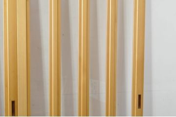 中古　和モダンな空間づくりにおすすめのアクリル戸3枚セット(引き戸、ガラス戸、建具)(R-080213)