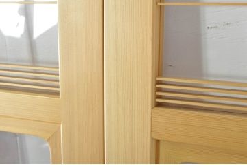 中古　和モダンな空間づくりにおすすめのアクリル戸3枚セット(引き戸、ガラス戸、建具)(R-080213)