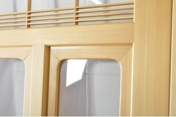 中古　和モダンな空間づくりにおすすめのアクリル戸3枚セット(引き戸、ガラス戸、建具)(R-080213)