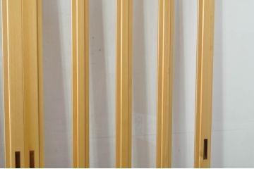 中古　和モダンな空間づくりにおすすめのアクリル戸3枚セット(引き戸、ガラス戸、建具)(R-080213)