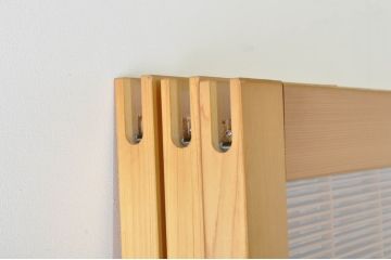 中古　和モダンな空間づくりにおすすめのアクリル戸3枚セット(引き戸、ガラス戸、建具)(R-080213)