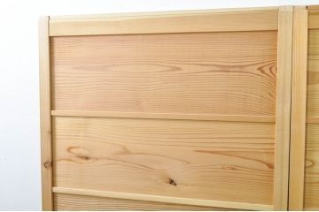 中古　杉材　和の空間を高める格子窓2枚セット(引き戸、格子戸、建具)(R-080216)