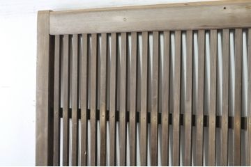 アンティーク建具　松材　時代の流れを感じさせる格子蔵戸1枚(引き戸、玄関戸、格子戸)(R-080220)