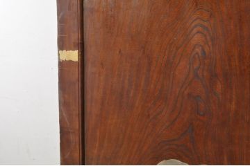 アンティーク建具　上手物!!　新潟産　厚手　総欅(ケヤキ)材　漆塗り　立派な佇まいが存在感抜群の蔵戸1枚(引き戸、玄関戸)(R-080226)