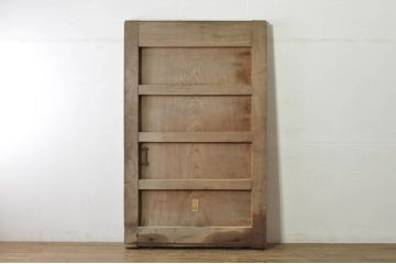 アンティーク建具　上手物!!　新潟産　厚手　総欅(ケヤキ)材　漆塗り　立派な佇まいが存在感抜群の蔵戸1枚(引き戸、玄関戸)(R-080226)