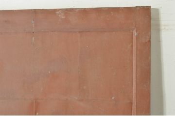 アンティーク建具　重厚な味わい深い鉄板張りの蔵戸1枚(鉄扉、玄関戸、引き戸)(R-080228)