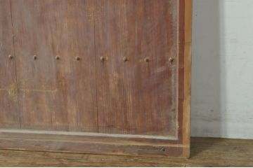 アンティーク建具　落ち着いた和の空間を演出する格子蔵戸1枚(引き戸、玄関戸、格子戸)(R-080230)