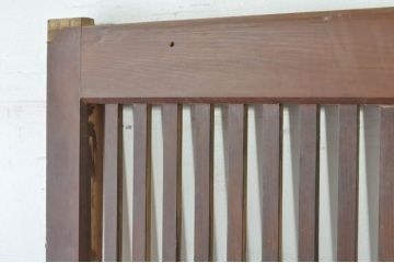 アンティーク建具　落ち着いた和の空間を演出する格子蔵戸1枚(引き戸、玄関戸、格子戸)(R-080230)