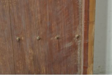 アンティーク建具　落ち着いた和の空間を演出する格子蔵戸1枚(引き戸、玄関戸、格子戸)(R-080230)