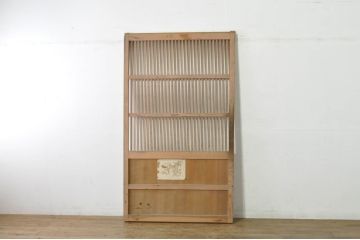 アンティーク建具　落ち着いた和の空間を演出する格子蔵戸1枚(引き戸、玄関戸、格子戸)(R-080230)